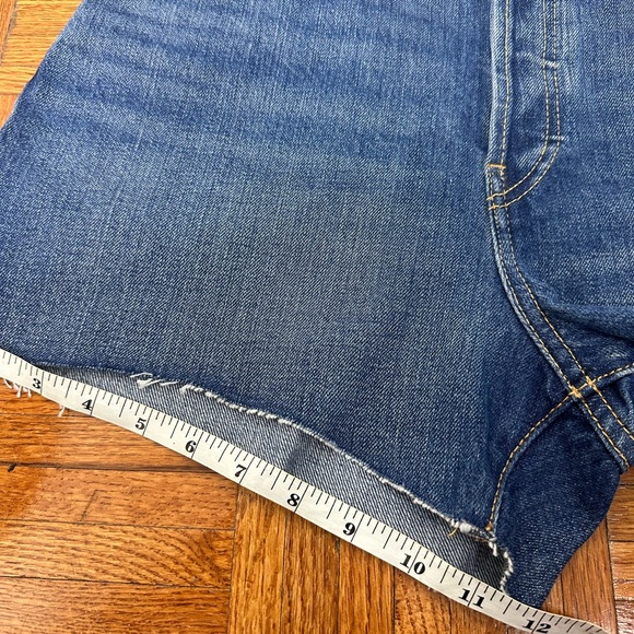 NWT RE/DONE Originals 50's Cutoff Denim Shorts Medium Button fly Rigid Denim 28 - Picture 9 of 10